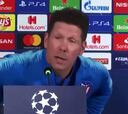 El lapsus de Simeone con la última pregunta que le dejó con esta cara