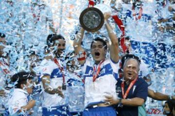 Universidad Católica -  La coronación del gran año de los estudiantiles llegó el pasado 8 de diciembre, cuando tras vencer por 2-0 a Temuco, levantó el título 12 y el primer bicampeonato de su historia.