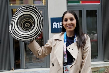 Atuendo de la delegación colombiana en la inauguración de los Juegos Olímpicos París 2024.