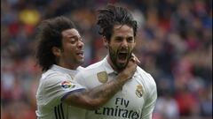 Marcelo e Isco, durante un partido del Real Madrid.