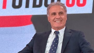 Óscar Ruggeri, en el programa de ESPN ‘F90’, donde colabora actualmente.