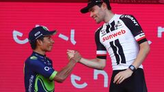 Nairo aplaude en lo alto: Podio en el Giro Centenario