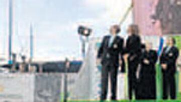 La Reina, en la botadura.