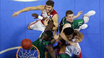 Imagen del partido entre el Bayern M&uacute;nich y Unicaja de M&aacute;laga.