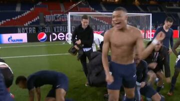 El PSG entero con Mbappé a la cabeza se mofa de Haaland tras eliminarlo de la Champions