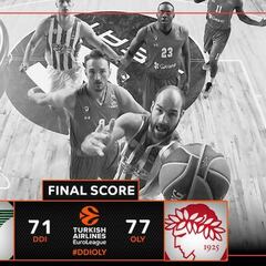 Printezis rescata al Olympiacos y el Zalgiris manda en Belgrado