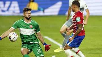 24/09/20 PARTIDO EUROPA LEAGUE TERCERA RONDA 
 ESTADIO NUEVO DE LOS CARMENES 
 GRANADA - LOKOMOTIV TIFLISI TBILISI 
 MACHIS Y GIORGI MAMARDASHVILI