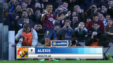 Este triplete de Alexis Sánchez en el Barcelona cumple 5 años