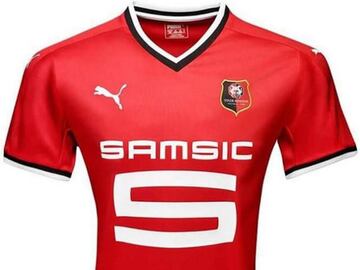 Primera equipación del Rennes. 