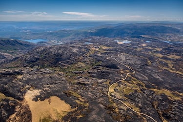 Desde el cielo: así han quedado las zonas afectadas por los incendios de agosto