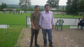 Abdullah Al Thani con su hijo Nayef Al Thani.