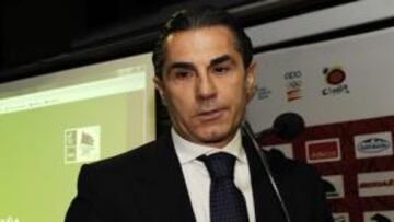 <b>GESTO SERIO. </b>El seleccionador, Sergio Scariolo, vio el sorteo en Madrid y analizó luego a los rivales.