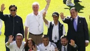 <strong>VISITA AL BERNABÉU.</strong> Los miembros del COI visitaron el estadio Santiago Bernabéu.