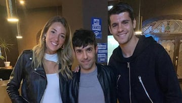 Alice Campello, El Mago Pop y Álvaro Morata.