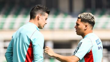 James y Juan Fernando Quintero en Selección Colombia