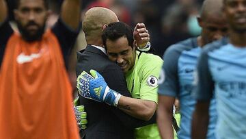 Guardiola: "Vi a muchos arqueros con los mismos problemas que Bravo"