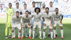 Formaci&oacute;n del Madrid ante el Alav&eacute;s.