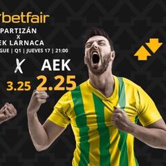 Partizán vs. AEK Larnaca: horario, dónde ver, pronósticos y cuadro