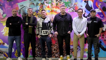 Los nuevos socios de RBF. De izquierda a derecha: Raul Rojas, Gianmaria Borra Cerruti, Mattia Loetscher, Ivan Sanahuja, Antonio Beaus y Wonder Lozano.