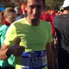 Raúl en el maratón de Nueva York: "Que aguanten las piernas"