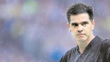 <b>MAL JUEZ. </b>Terje Hauge, en un momento de la final de la Champions del pasado miércoles.