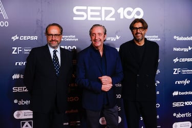Juan Cantón, director general de prensa de PRISA; Josep Pedrerol, periodista deportivo; Vicente Jiménez, director de Diario As.