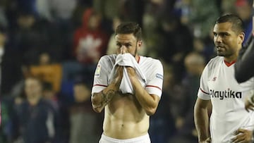 El lateral mexicano entró de cambio al minuto 73 en sustitución de Franco Vázquez, Su ingreso no pesó para evitar la derrota en casa del Levante.