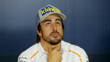 Fernando Alonso en Barcelona.