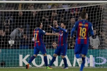 Paco Alcácer marcó el 4-1 tras una asistencia de Messi. 