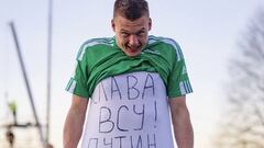 Oleksiy Khoblenko, who was born in Russia, had a message for Vladimir Putin following the invasion of Ukraine.