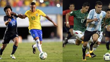 Neymar y Correa. 