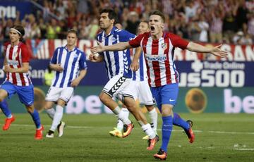 Gameiro, de penalti, ha marcado el único gol del Atlético en Liga.