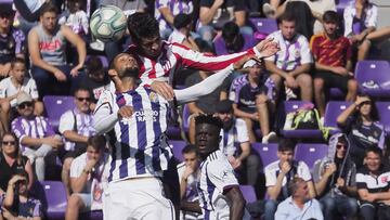 VALLADOLID. PHOTOGENIC/PABLO REQUEJO. 06/10/19. FUTBOL, PARTIDO DE LIGA SANTANDER TEMPORADA 2019/2020 ENTRE EL REAL VALLADOLID Y EL ATLETICO DE MADRID. JOAQUIN Y MORATA