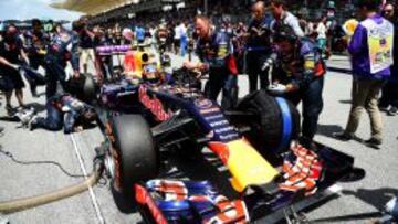 El Red Bull de Daniil Kvyat, en Malaisia.