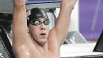 Phelps, estrella en Barcelona.