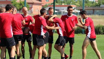 El Mirand&eacute;s en un entrenamiento. 