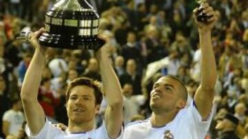 <b>CAMPEONES. </b>El Madrid vuelve a Mestalla como campeón de Copa.