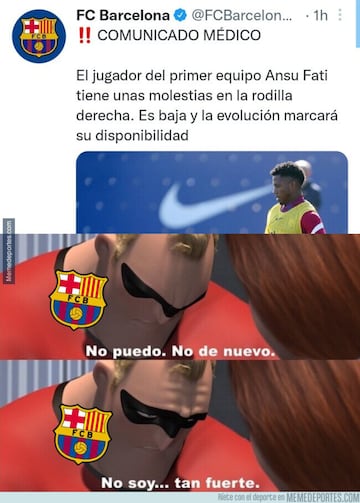 El Barcelona, protagonista de los memes más divertidos de la jornada