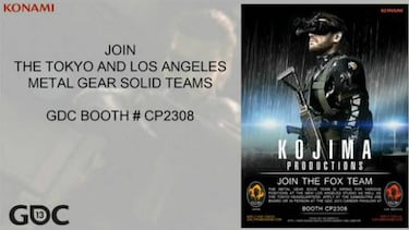 Metal Gear Solid V: The Phantom Pain, nuevo tráiler con Fox Engine en la GDC 2013