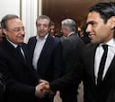 La broma de Florentino: “Ahora le paso la servilleta a Falcao”
