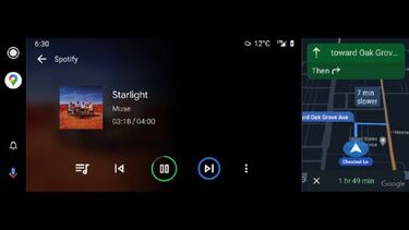 Android Auto podría funcionar con dos apps en pantalla partida
