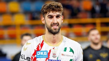 Antonio Serradilla, jugador destacado en un encuentro con el Magbeburg