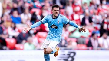 Fran Beltr&aacute;n celebra el gol anotado en San Mam&eacute;s ante el Athletic.