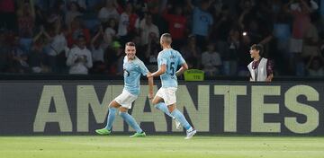 Iago Aspas empató el partido de penalti. 1-1.