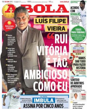 Portadas de la prensa deportiva