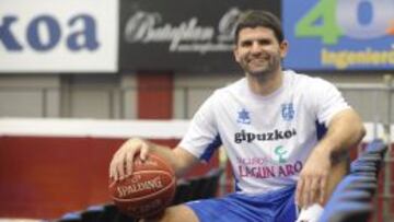 Manolis Papamakarios durante su etapa en el Gipuzkoa Basket.