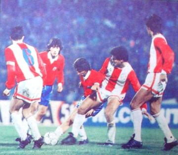 Chile gole&oacute; 4-0 a Paraguay en el estadio Nacional, avanzando a la ronda final de la Copa Am&eacute;rica 1991.