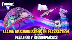 Llama de Suministros de PlayStation en Fortnite: desafíos y recompensas
