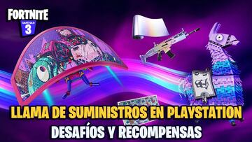 Llama de Suministros de PlayStation en Fortnite: desafíos y recompensas