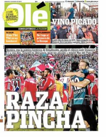 Portadas de la prensa deportiva